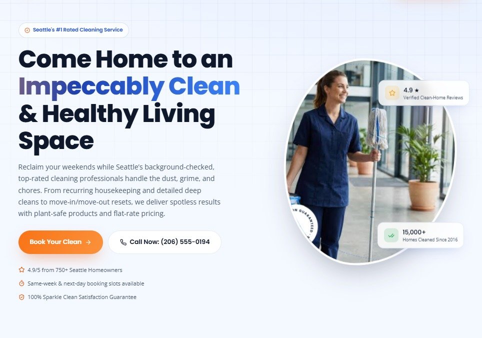 SparkleCraft Cleaning Co. — Residential & Deep Cleaning
